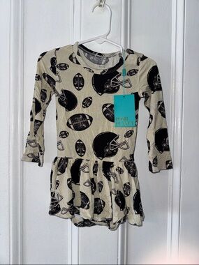 Posh Peanut RARE HTF touchdown Long Sleeve Dress